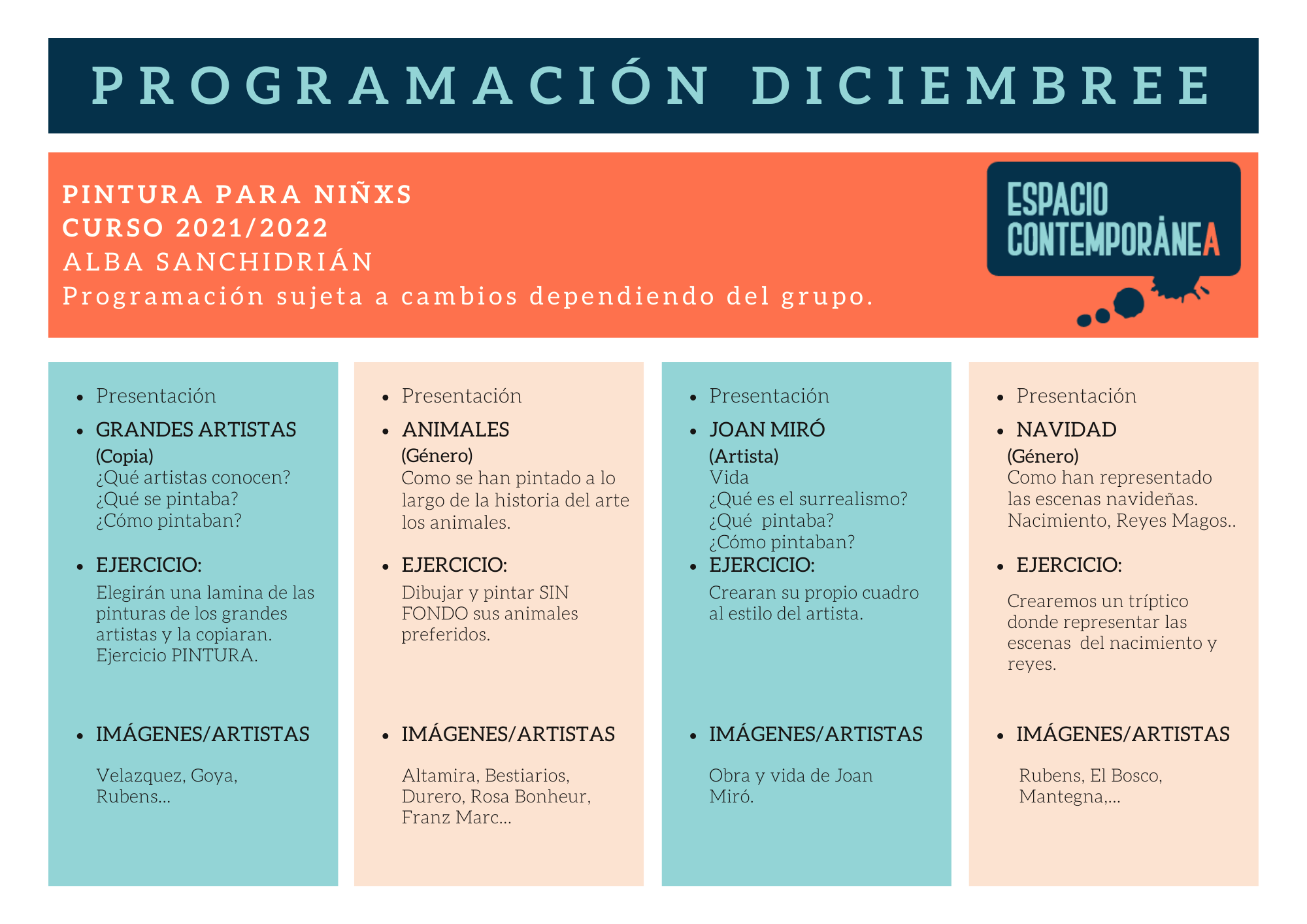 clases de pintura para niños
