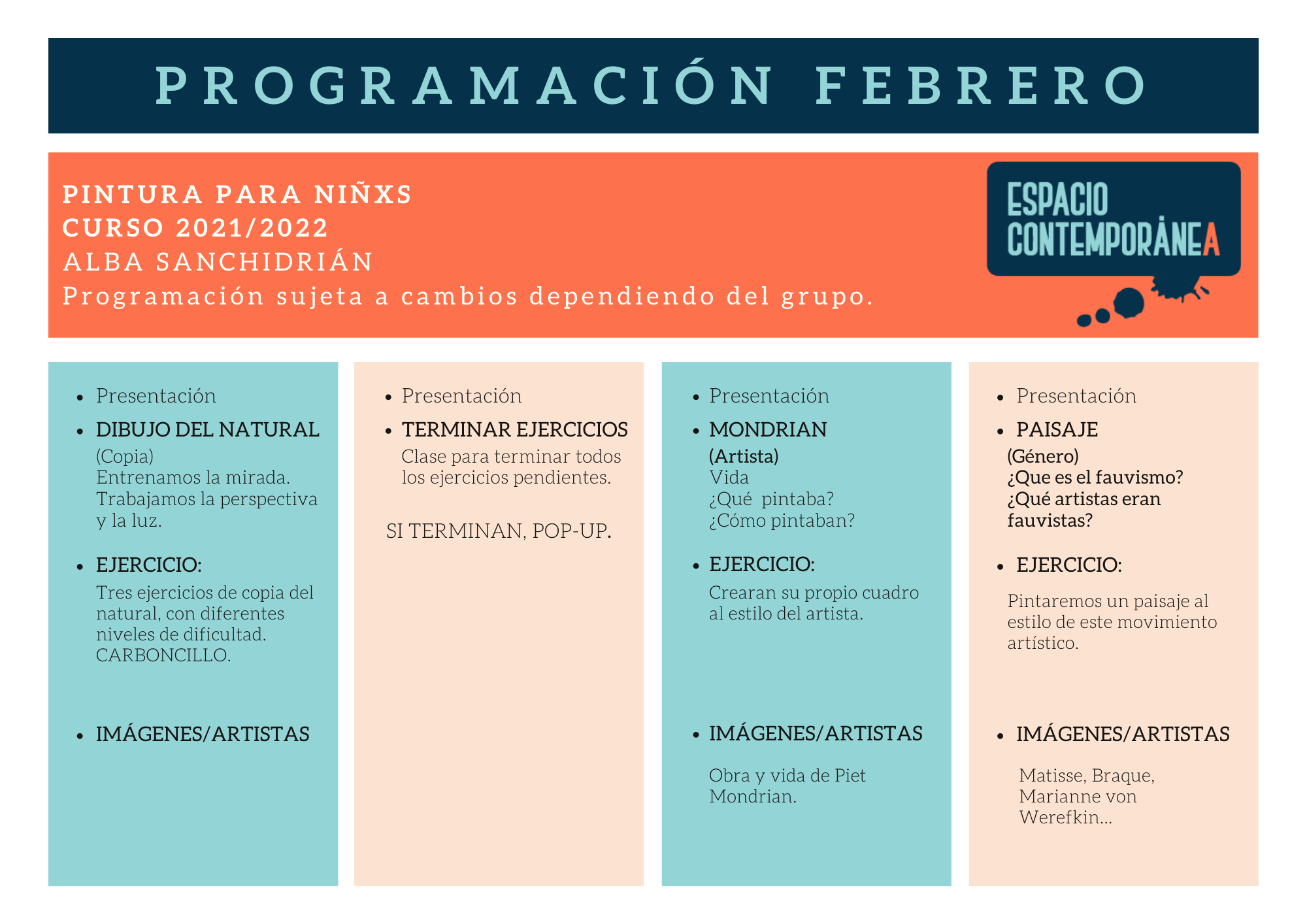 clases de pintura para niños
