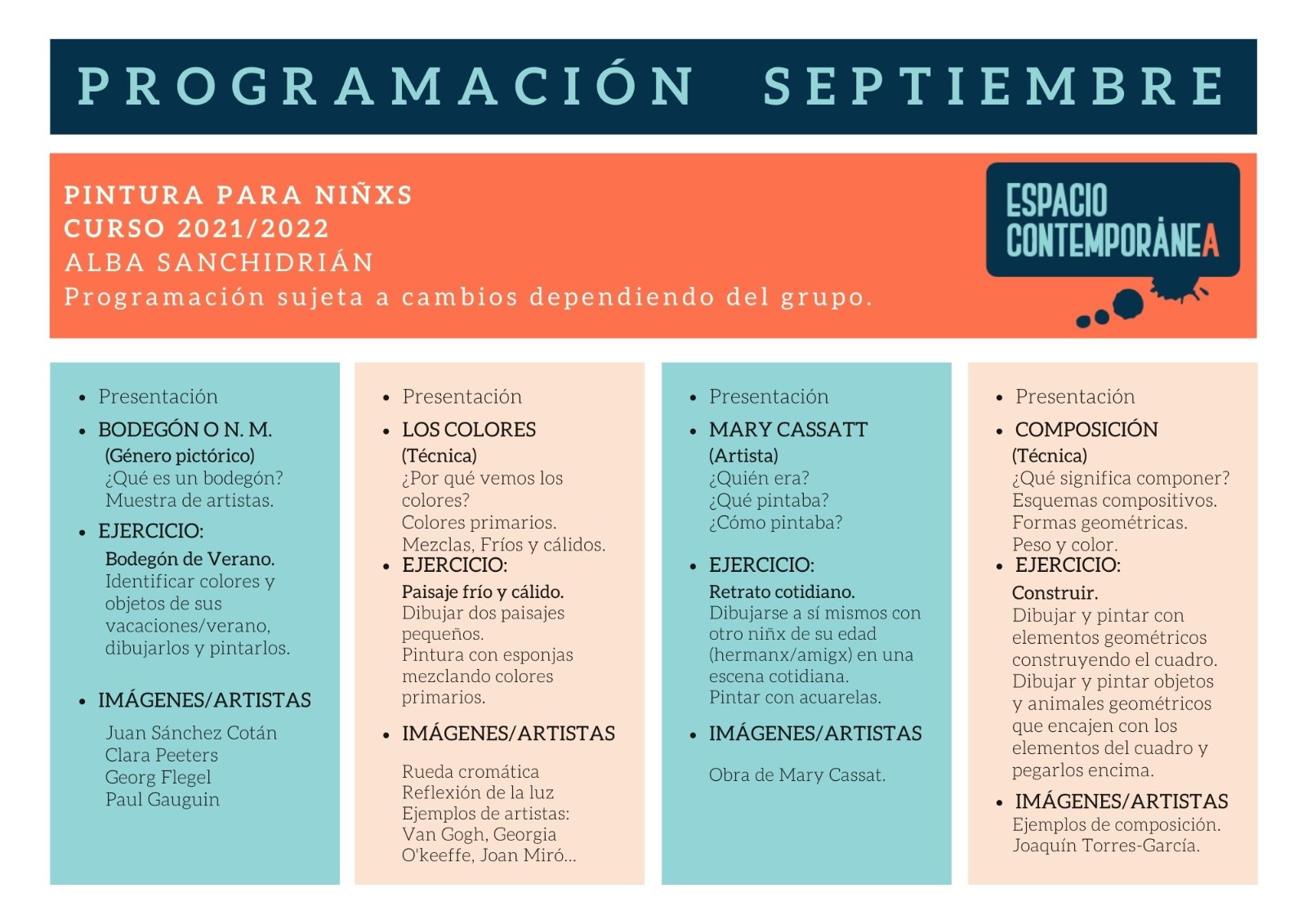 clases de pintura para niños